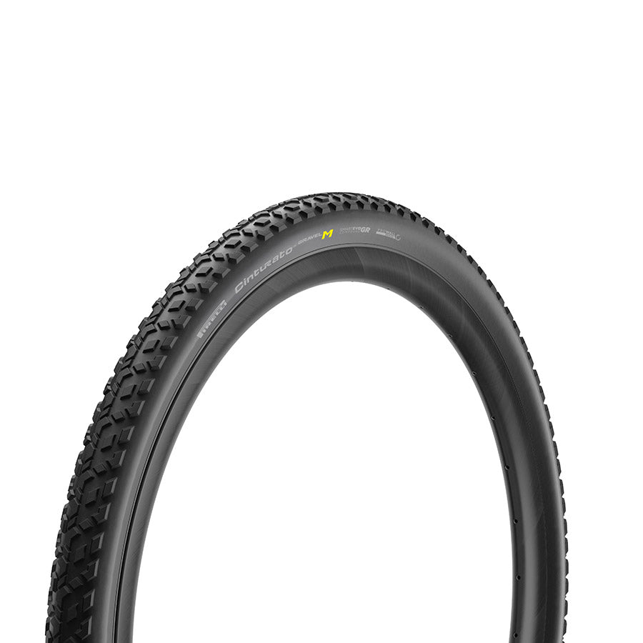 Pirelli Cinturato Gravel M HP-Line gravel tire with 700x40c size, tubeless-ready, folding design, black rubber, and ProWall sidewalls.