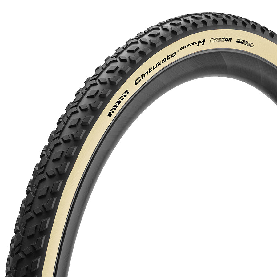 Pirelli Cinturato Gravel M HP-Line tire, 700x40c, folding tubeless-ready gravel tire with ProWALL technology, black rubber.