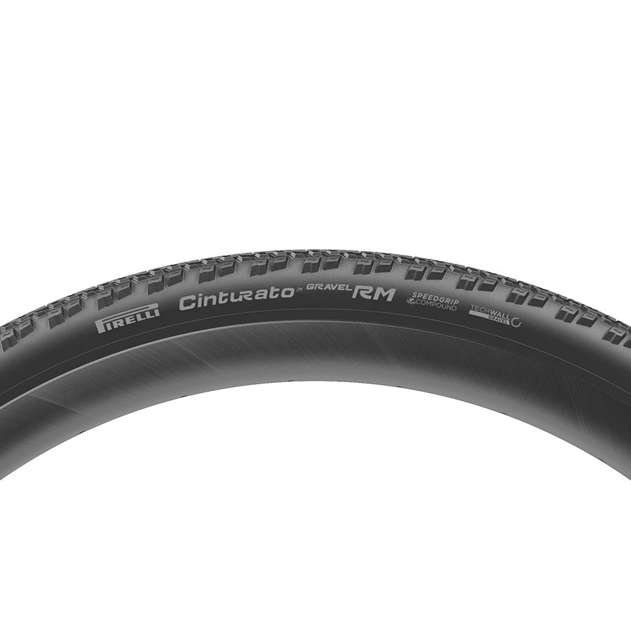 Pirelli Cinturato Gravel RM P-Line gravel tires, 700x35c, tubeless-ready, black, with SpeedGrip TechWall and 60TPI construction.