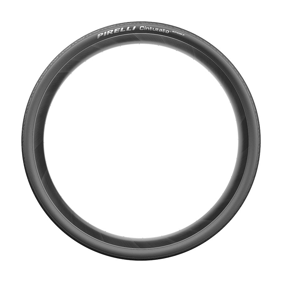 Pirelli Cinturato Sport road tire for bicycles, black folding clincher with Pro TechWall, 700x26c size and durable tread.