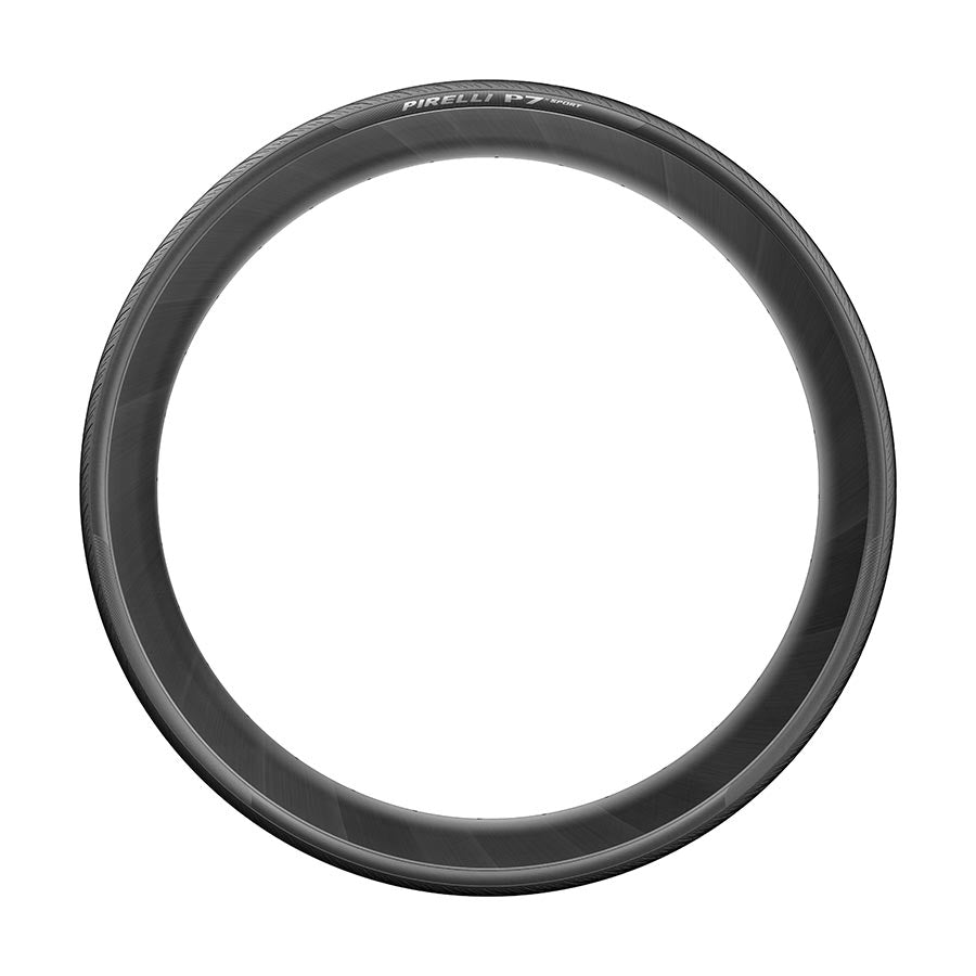 Pirelli P7 Sport Road Tires for bicycles, black folding clincher tires with Pro Techbelt, 700x24c size, suitable for road cycling.
