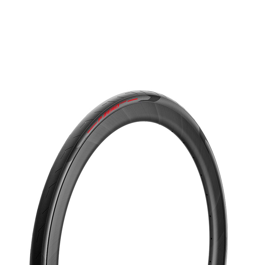 Pirelli PZero Race road tire 700x26c folding clincher with Smartevo Techbelt, black, made in Italy, for high-performance cycling.