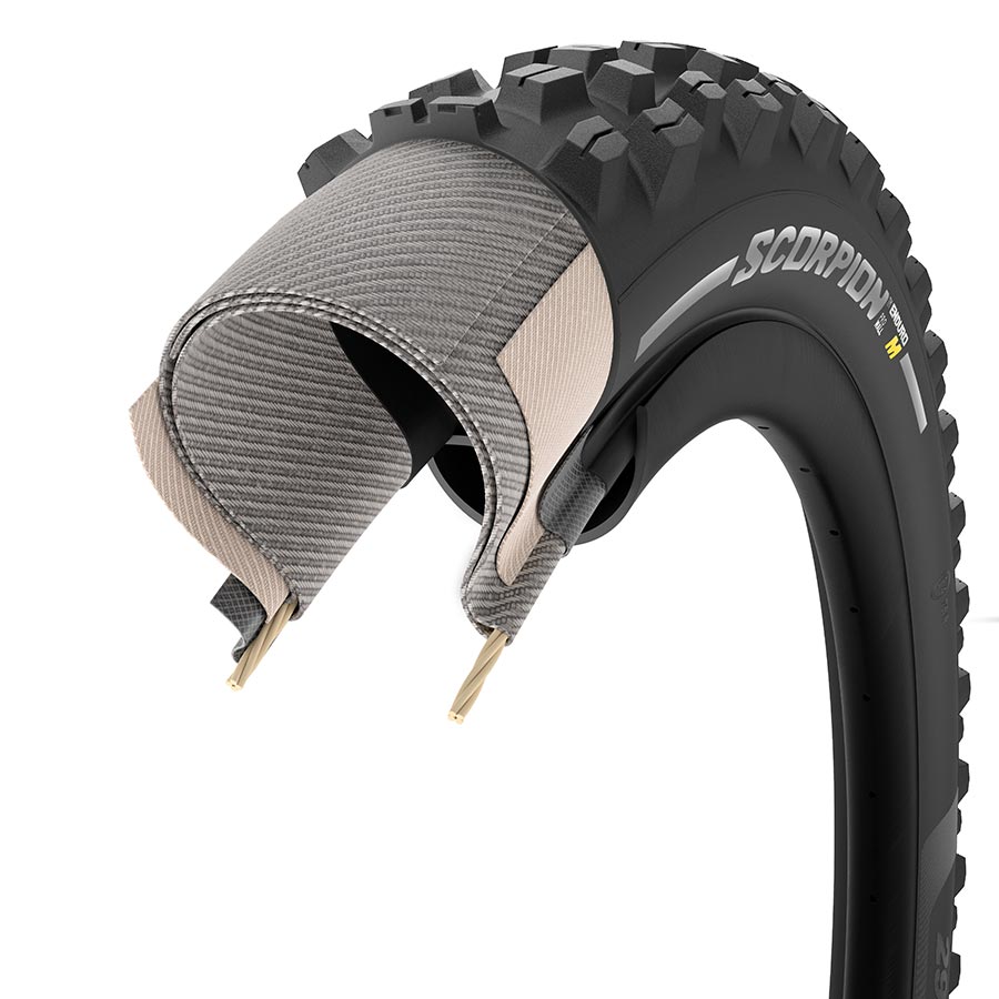 Pirelli Scorpion Enduro M mountain tire, 29x2.40, tubeless-ready, black, folding, smartgrip, gravity, hardwall for off-road biking