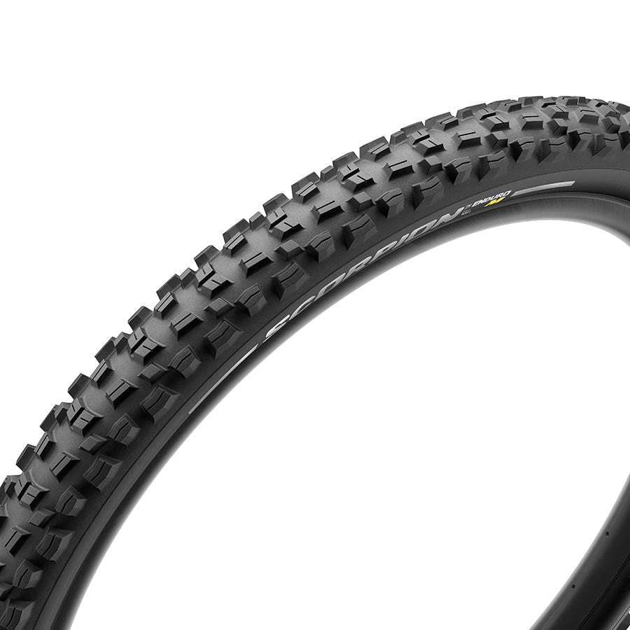 Pirelli Scorpion Enduro M mountain tire for e-bike and MTB, 29x2.40, tubeless-ready, black with tread pattern visible.