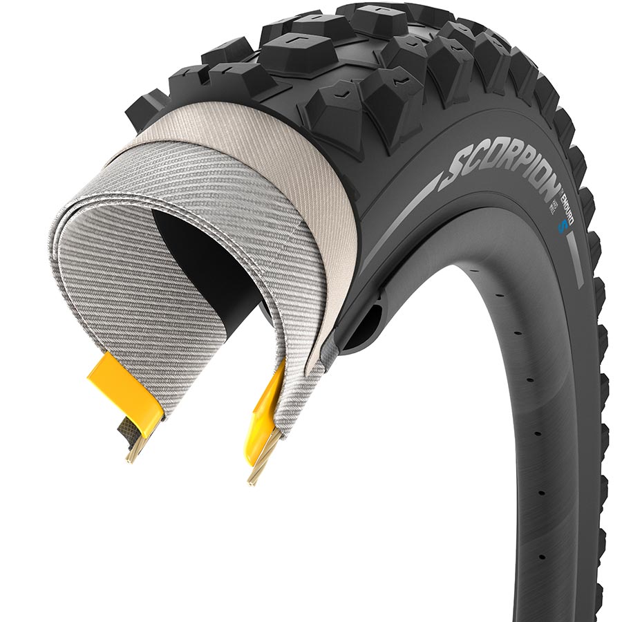 Pirelli Scorpion Enduro S mountain tire 27.5x2.60 folding tubeless-ready, smartgrip hardwall, black rubber for off-road biking