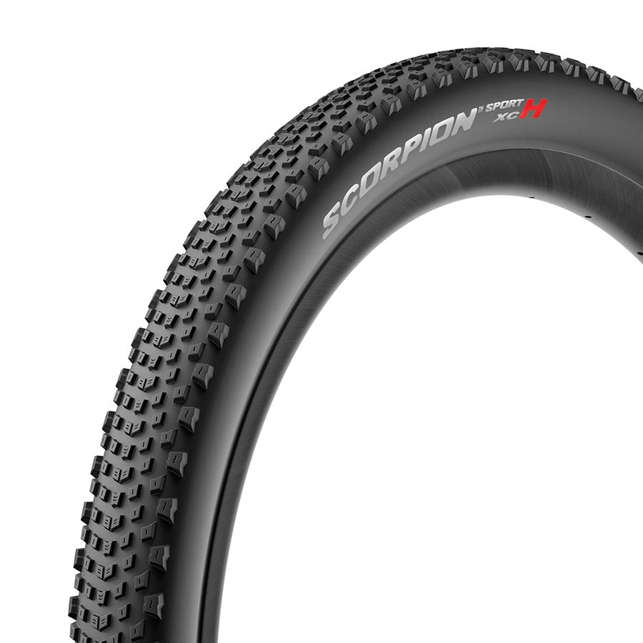 Pirelli Scorpion Sport XC M mountain tire, 29x2.20, tubeless-ready, black, for mountain biking, featuring SmartGRIP and ProWall technology.