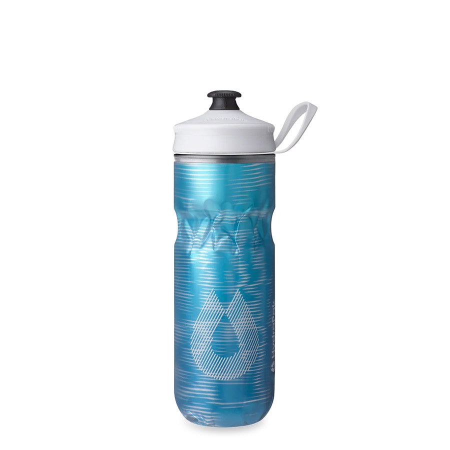 White Polar Bottle Sport Pulse water bottle, 600ml (20oz), designed for sports and hydration during physical activities.