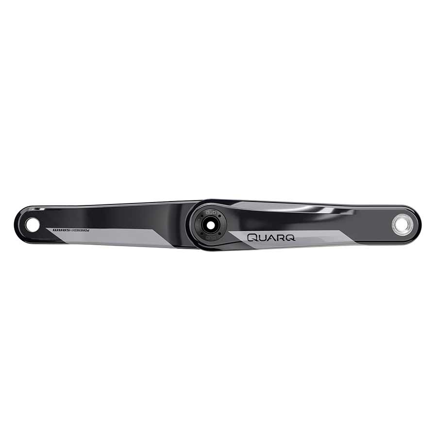 Black Quarq D2 DUB crank arms in 165mm length, designed for high-performance mountain bike or road bike use.