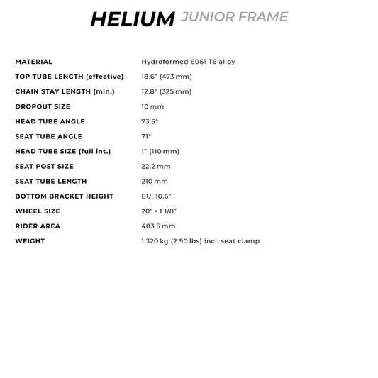 Radio Raceline, Helium Junior, Black, 18.6''