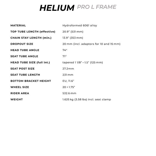 Radio Raceline, Helium Pro L, Black, 20.9''