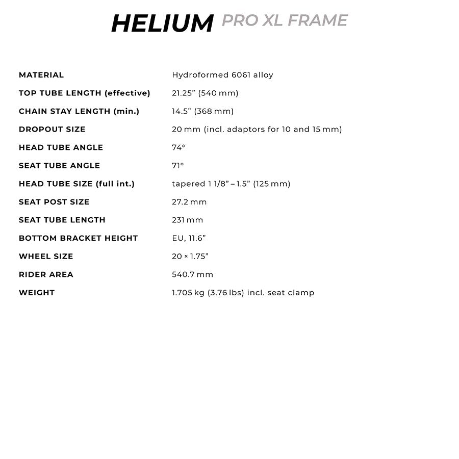 Radio Raceline, Helium Pro XL, Black, 21.25''