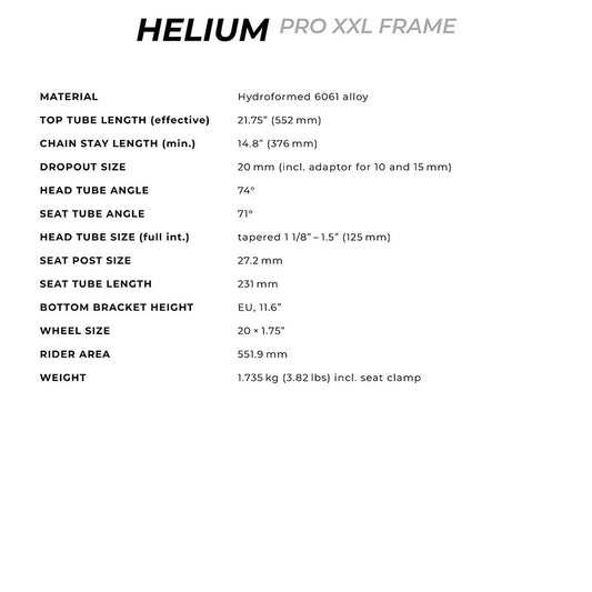 Radio Raceline, Helium Pro XXL, Black, 21.75''