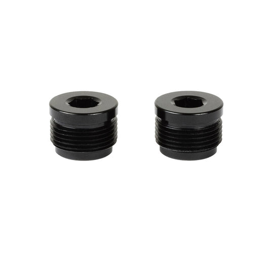 Black End Cap for Revo F, DHC, and TRC pedals by Renthal, made for Revo pedal parts and accessories.