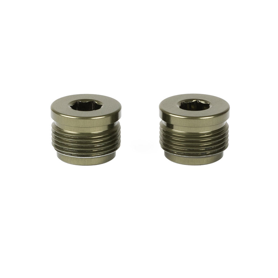 Renthal Revo F, DHC, TRC pedal end cap in black, compatible with Revo pedal parts and accessories.