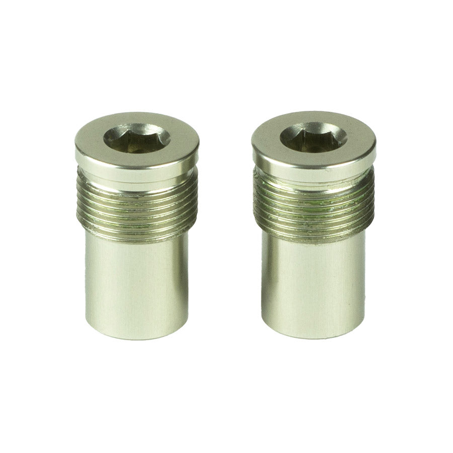 Black Renthal end cap for Revo F, DHC, and TRC pedal parts and accessories, designed for durability and secure fit.
