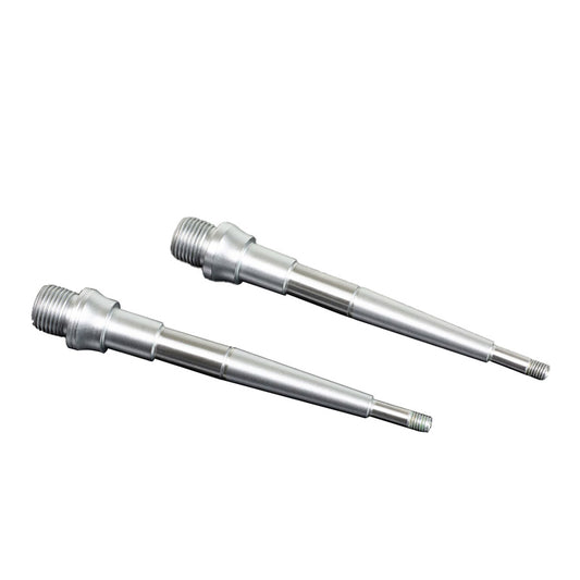 Renthal Revo-F Axle Kit for pedal parts and accessories, shown with metal components and branding details.