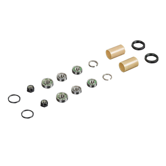 Renthal Revo-F Bushing & Bearing Kit for bicycle pedals, includes replacement bushings and bearings for smooth pedal performance.