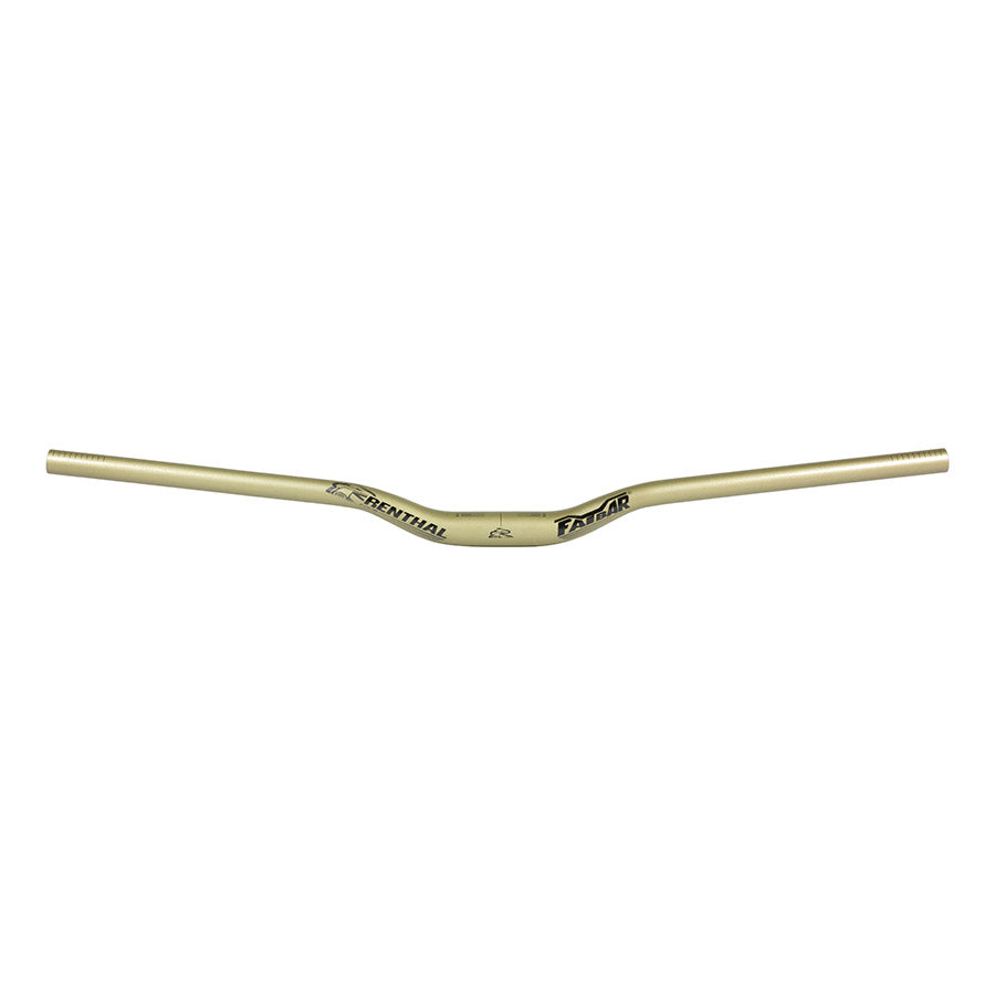 Renthal V3 Fatbar 31.8 MTB handlebars with 10mm rise in gold color, designed for mountain biking durability and control.