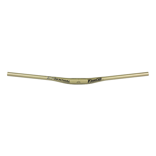 Renthal V3 Fatbar 35 MTB handlebars in gold with 10mm rise, designed for mountain biking.