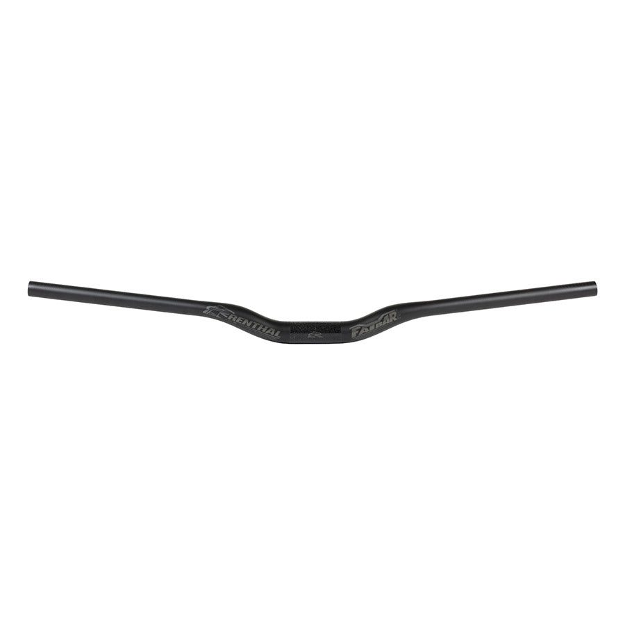 Renthal V3 Fatbar Carbon 35 MTB handlebars in black with 10mm rise, lightweight and durable for mountain biking.