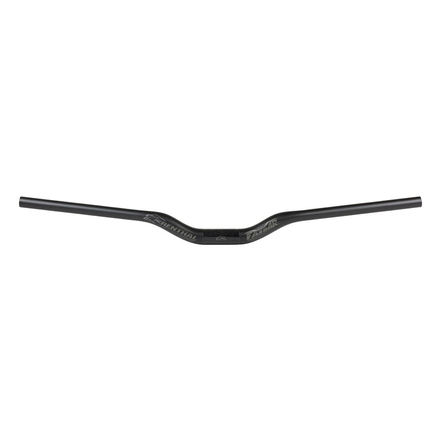 Renthal V3 Fatbar Carbon 35 MTB handlebars in black with 10mm rise, lightweight and durable for mountain biking.