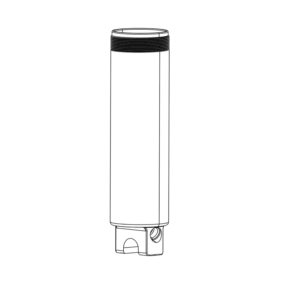 RockShox Deluxe/Super Deluxe damper body IFP shock repair part for mountain bike suspension, standard eyelet, 40mm size.