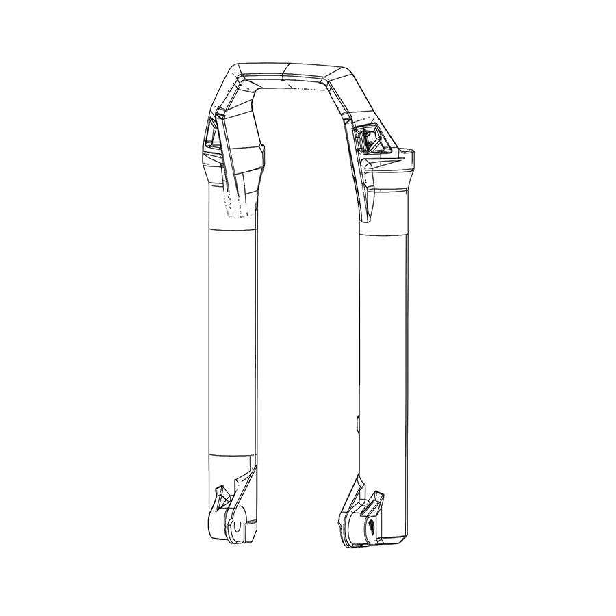 RockShox, Lower Leg for ZEB Diffusion Blk, 27.5'', 11.4018.091.035
