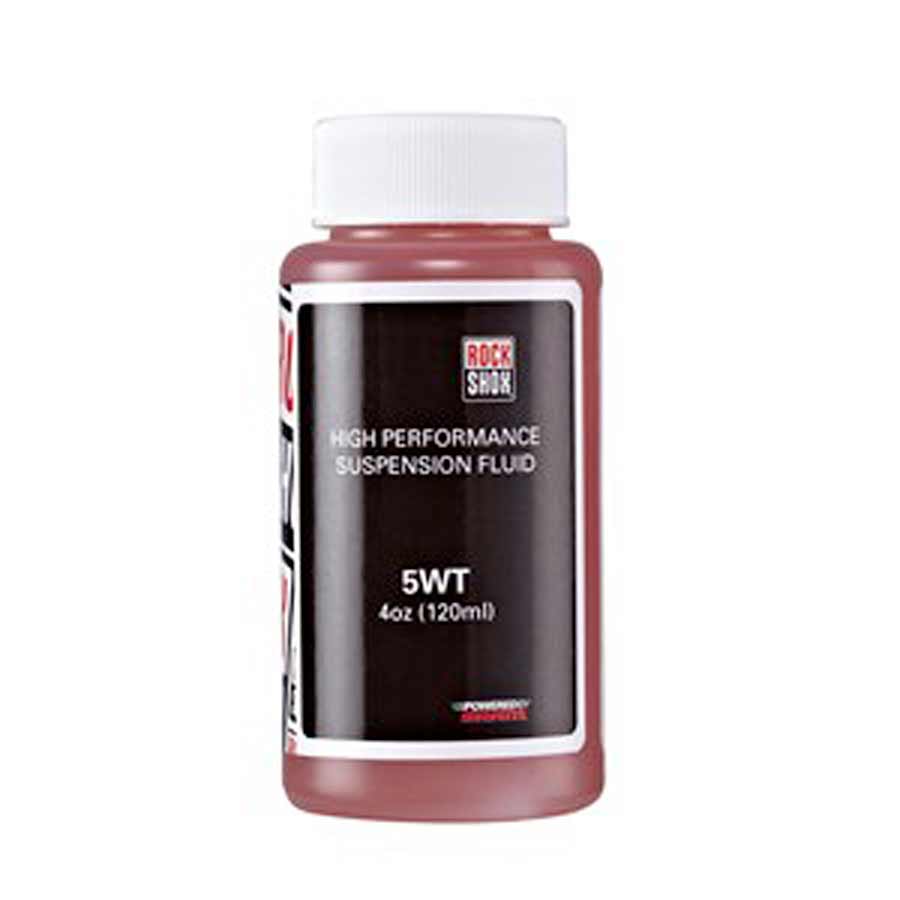 RockShox fork suspension oil 2.5WT in a 1L bottle, designed for high-performance fork dampening and smooth operation.
