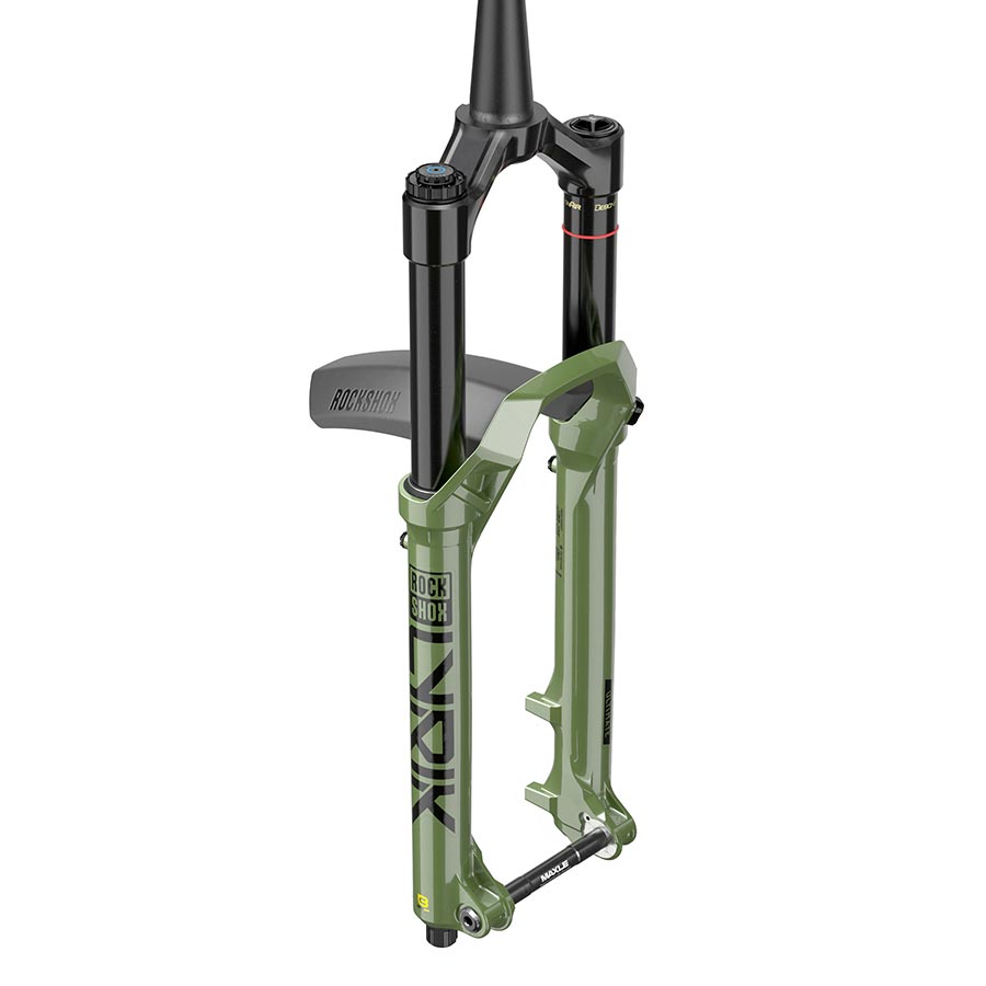 RockShox Lyrik Ultimate RC2 D1 suspension forks in black, 160mm travel, 1-1/8 to 1-5/8 inch tapered steer tube, 15x110mm axle