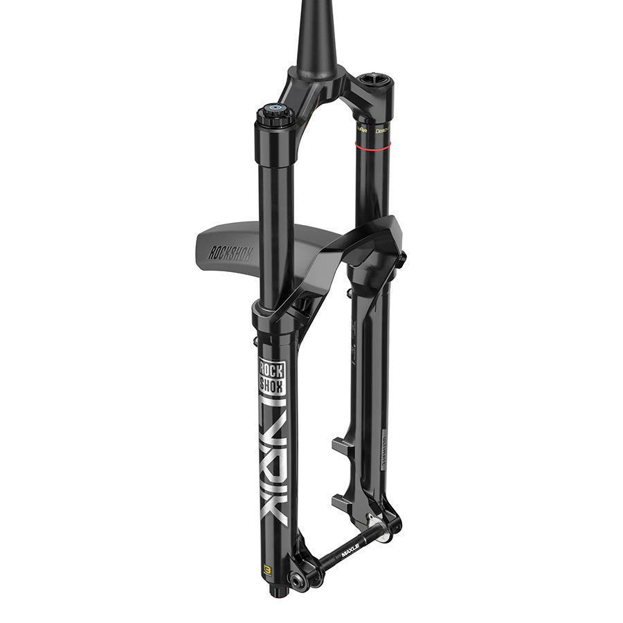 RockShox Lyrik Ultimate RC2 D1 suspension forks with 160mm travel, 1-1/8 to 1.5 inch tapered steerer, black finish