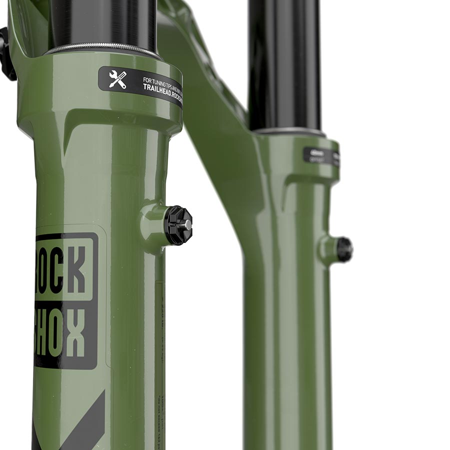 RockShox Lyrik Ultimate RC2 D1 suspension fork with 160mm travel, black finish, 1.1/8 to 1.5-inch tapered steerer, 15x110mm thru-axle