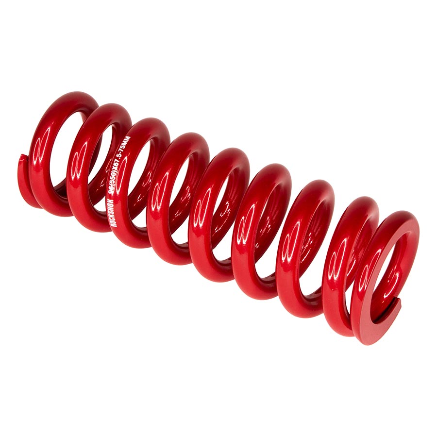 RockShox Metric Spring Electric Red shock replacement coil spring, 114mm travel, 300lb capacity, for mountain bike suspension.