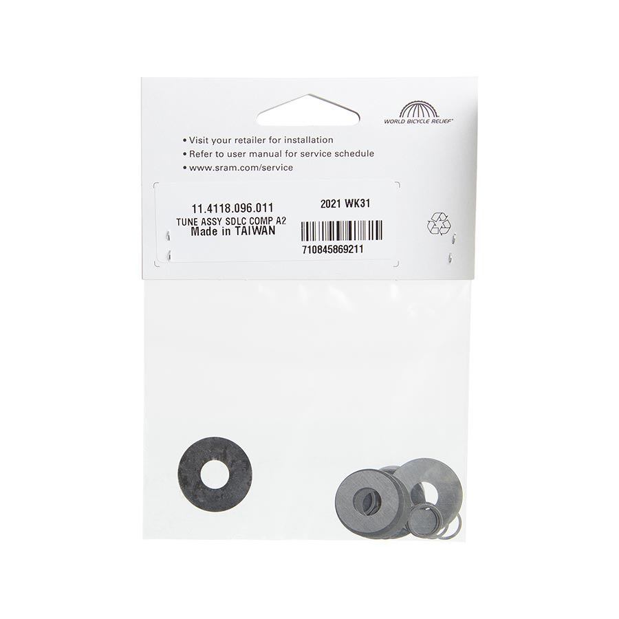 RockShox Rear Shock Tune Assembly for SID Luxe A1, shock repair parts with compression adjustment, compatible with mountain bikes.