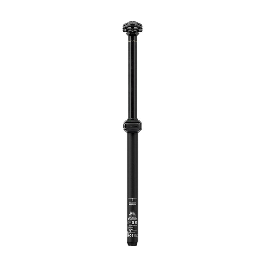 RockShox Reverb AXS B2 dropper seatpost with 30.9mm diameter, 348mm travel, 100mm offset, no remote, shown mounted on bike.