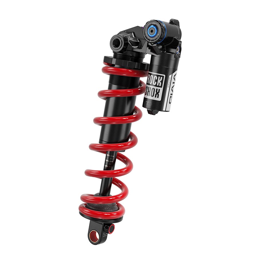 RockShox Vivid Coil Ultimate C1 rear shocks with hydraulic bottom-out lockout and eyelet mount for mountain bikes.