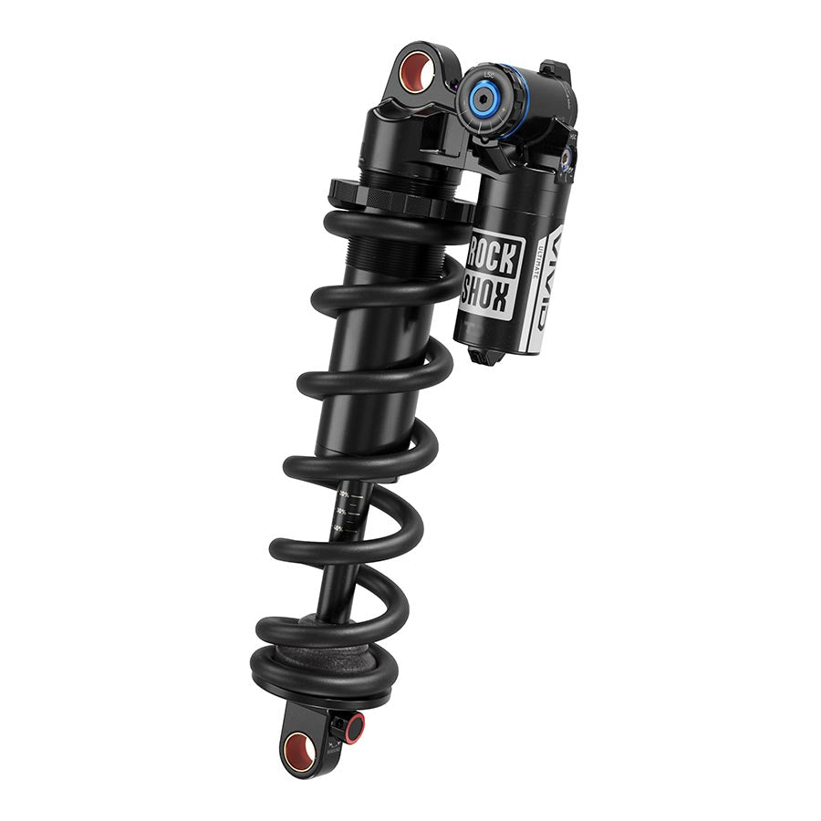 RockShox Vivid Coil Ultimate C1 rear shocks with hydraulic bottom-out lockout and eyelet mounts for mountain bikes.