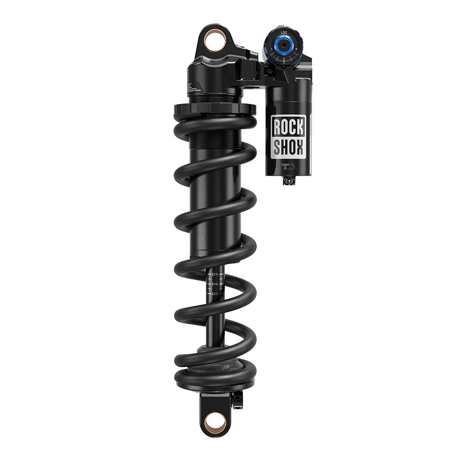 RockShox Vivid Coil Ultimate C1 rear shocks with hydraulic bottom-out lockout and eyelet mounting for mountain bikes.