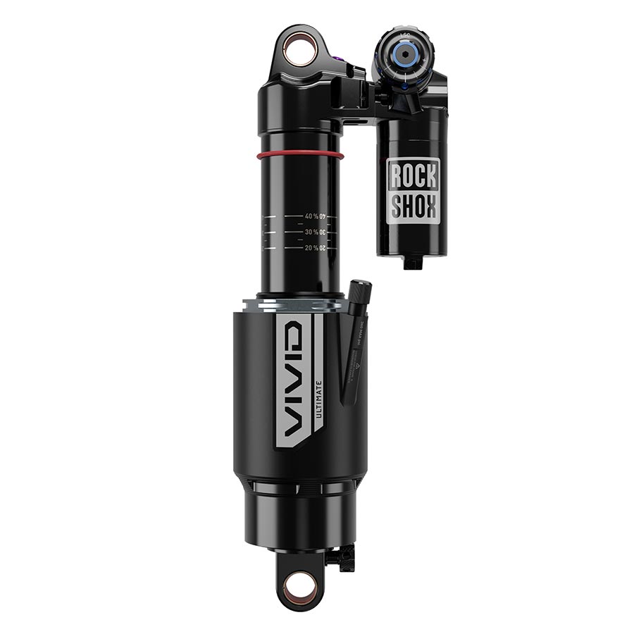 RockShox Vivid Ultimate C1 rear shocks with standard eyelet body and 250x75 shaft for mountain biking suspension.
