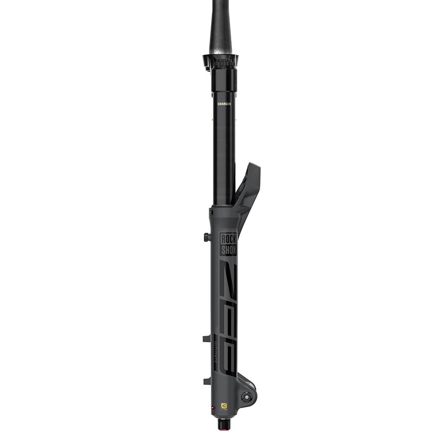 RockShox ZEB Ultimate A3 suspension forks for mountain bikes, 27.5-inch, black, with 190mm travel, tapered steerer, and 15x110mm boost axle