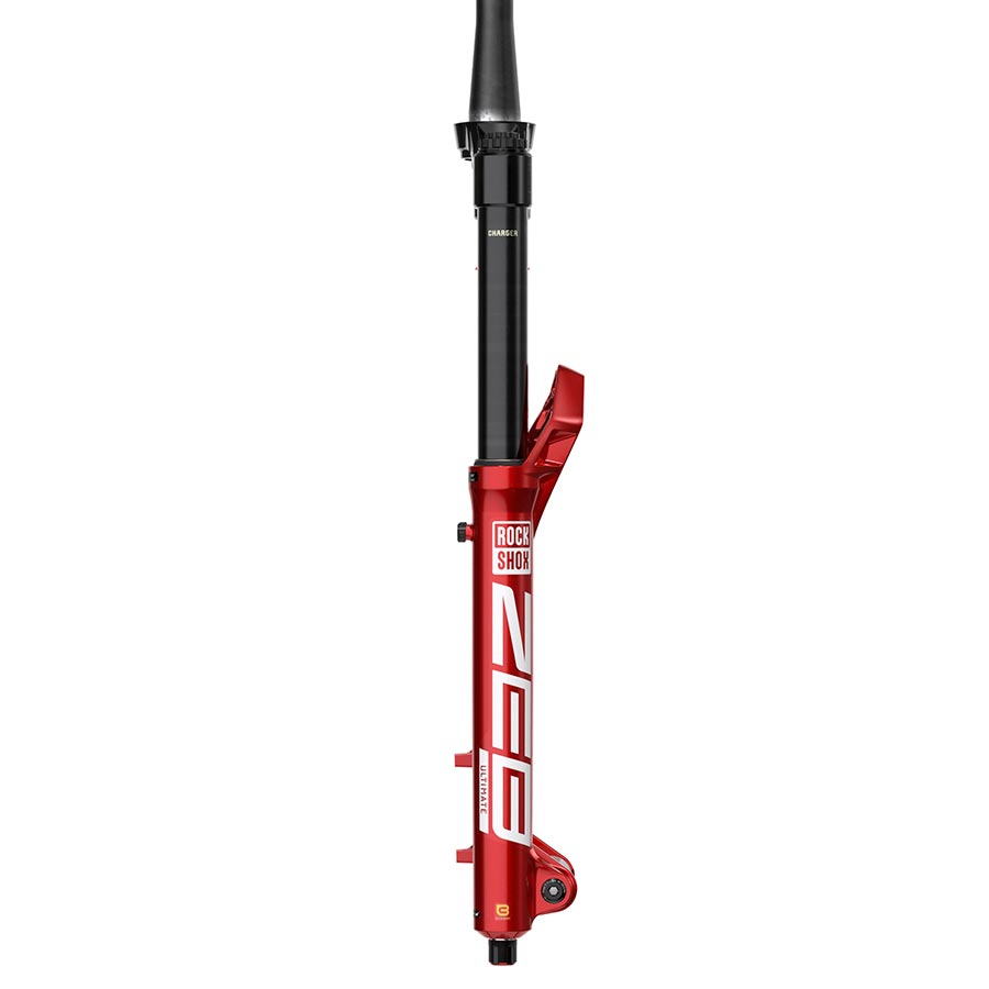 RockShox ZEB Ultimate A3 suspension forks for mountain bikes, 27.5-inch, black with 190mm travel and Boost spacing.