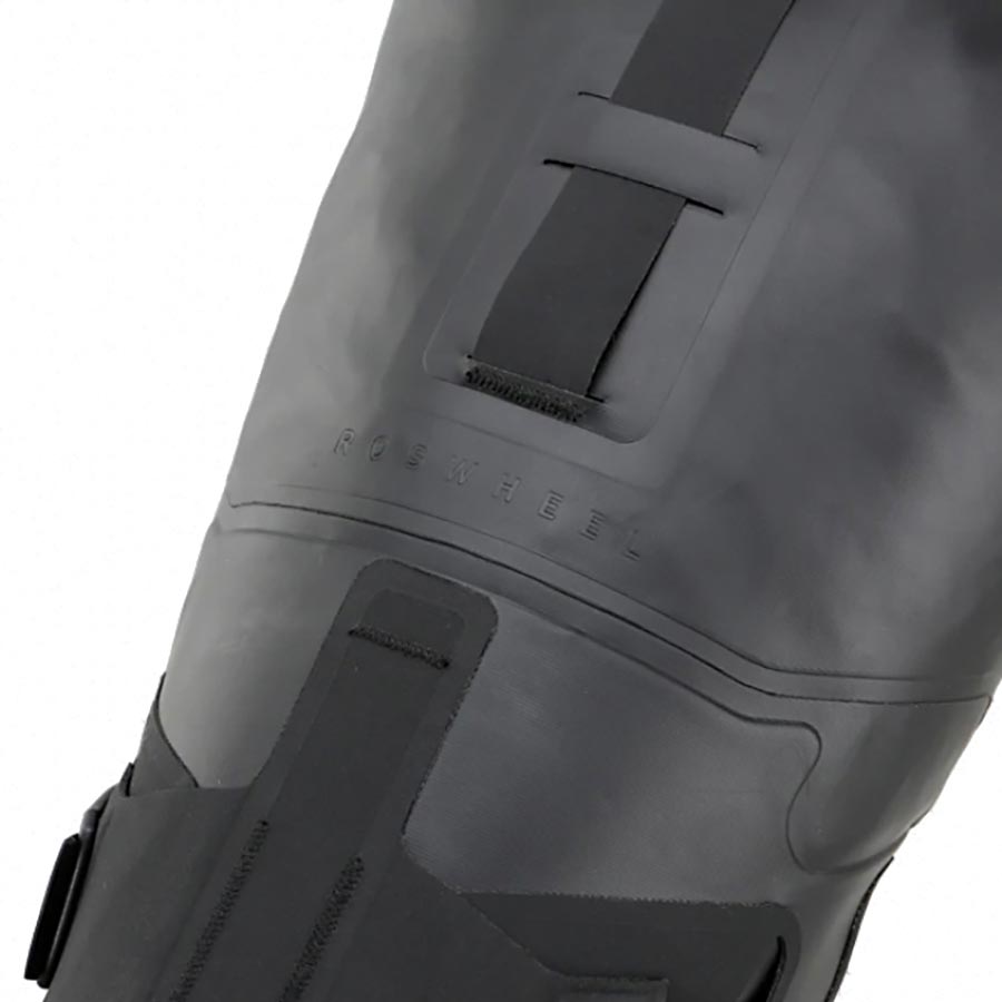 Black Roswheel Road Seat Pack, 8L seat bag attached to a bike saddle, designed for cycling storage and organization.