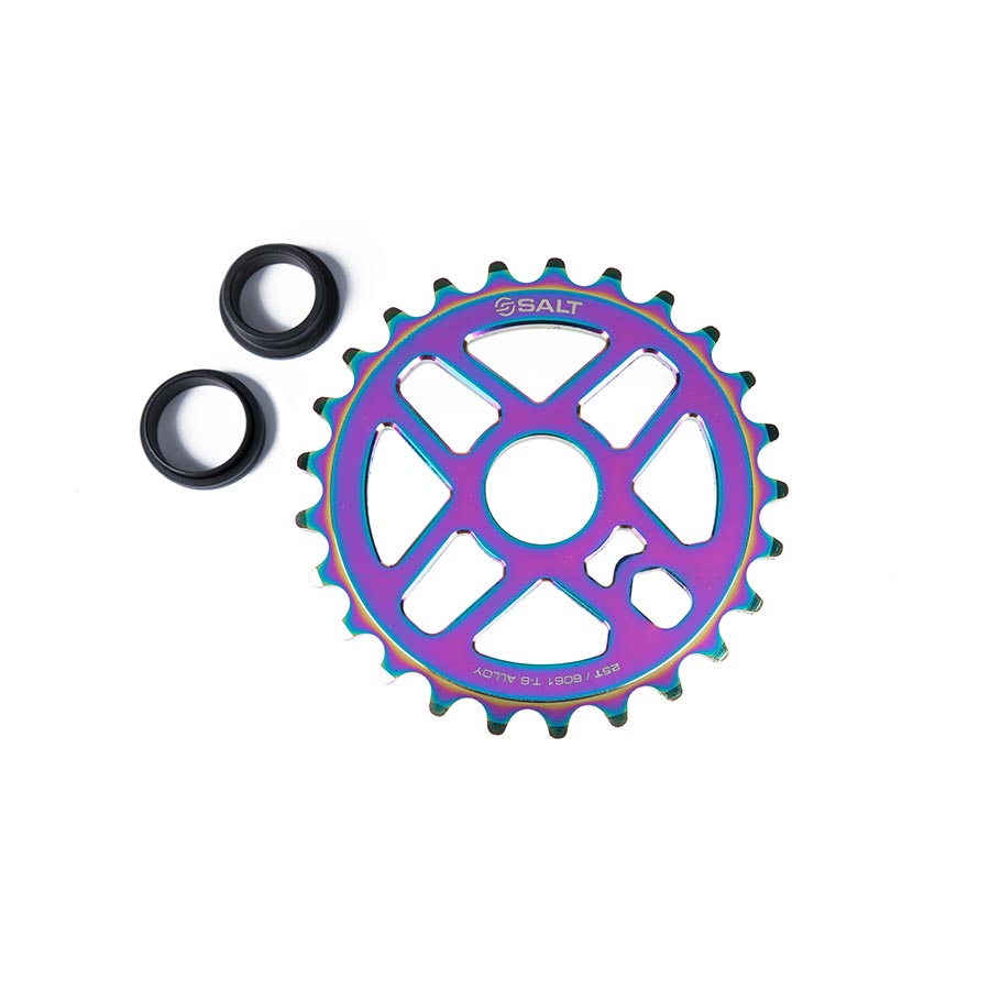 Salt, Pro, Chainring, Teeth: 25, 6061-T6 Aluminum, Black