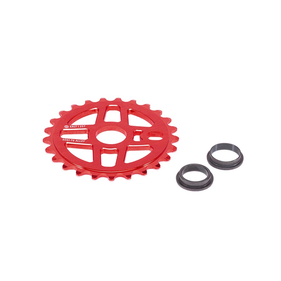 Salt, Pro, Chainring, Teeth: 25, 6061-T6 Aluminum, Black