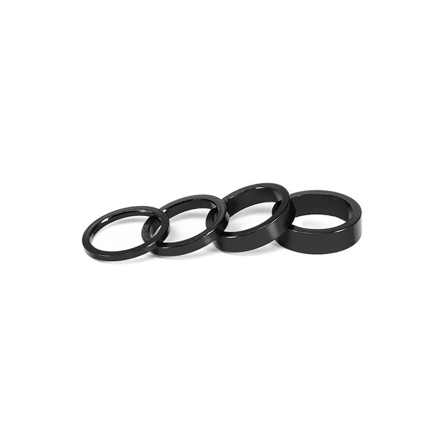 Salt, Headset Spacer, Headset Spacer, 1-1/8'', Height: 3mm/5mm/8mm/10mm, 6061-T6 Aluminum, Black