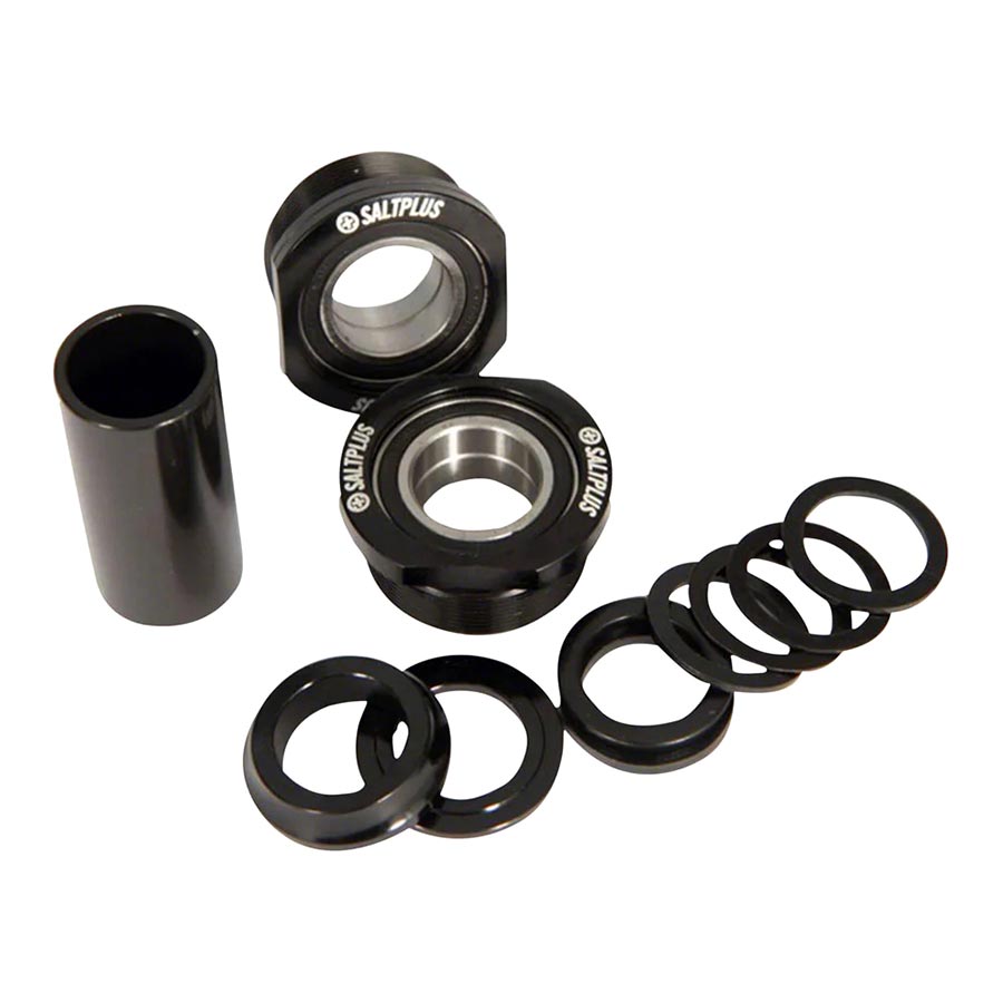 Salt Plus Echo Euro BMX bottom bracket set with 19mm spindle and durable construction, suitable for BMX bike maintenance.