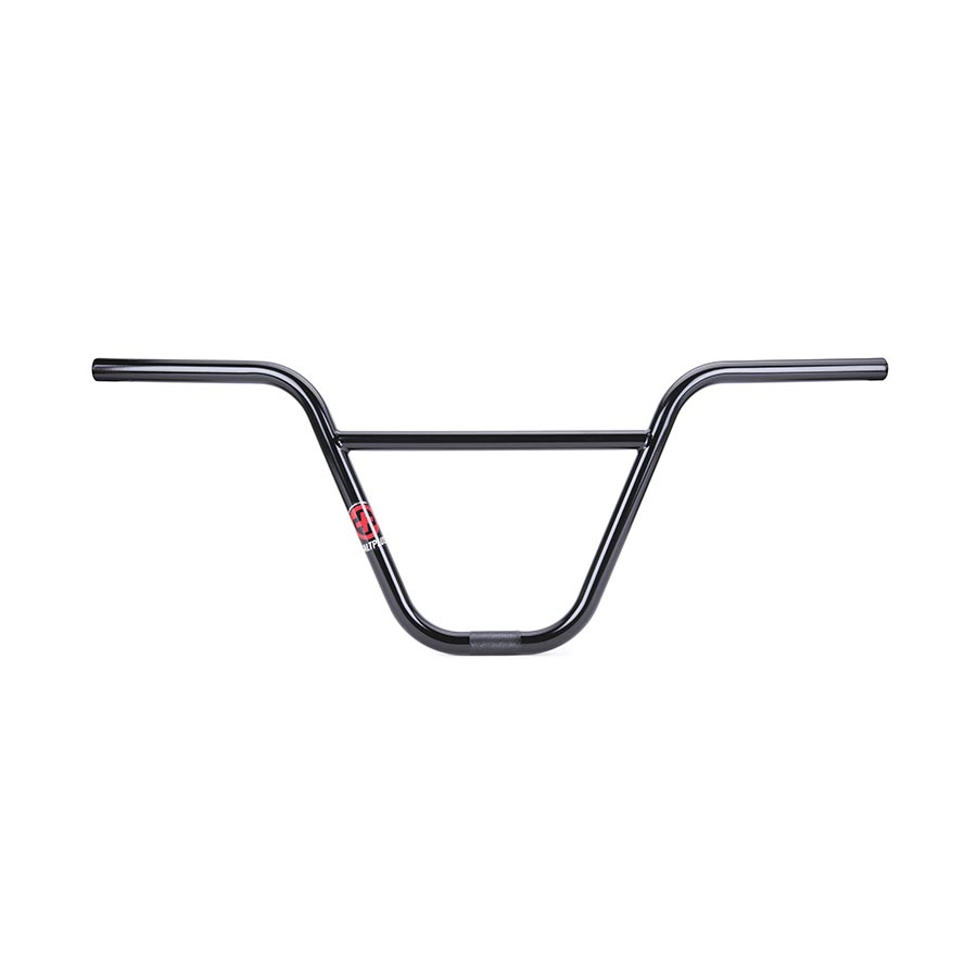 Salt Plus BMX handlebars in black with HQ branding, featuring a sturdy, lightweight design for BMX riding.