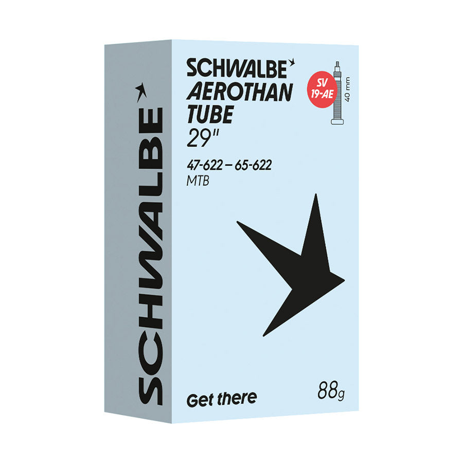 Schwalbe Aerothan tubes for 700c bike wheels, 60mm valve, suitable for 23-32c tires, lightweight and durable.