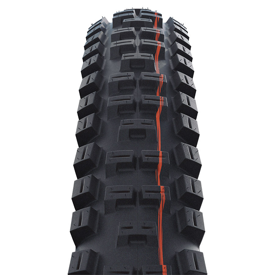 Schwalbe Big Betty mountain tires, 29x2.40, tubeless-ready folding tires with Addix Ultrasoft compound for downhill riding.