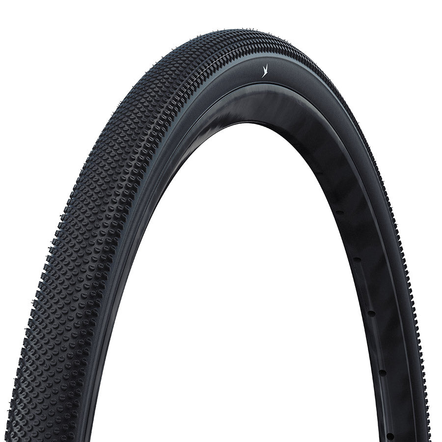 Schwalbe G-One Allround hybrid tires, 700x40c, folding clincher with RaceGuard protection, in black for versatile cycling.