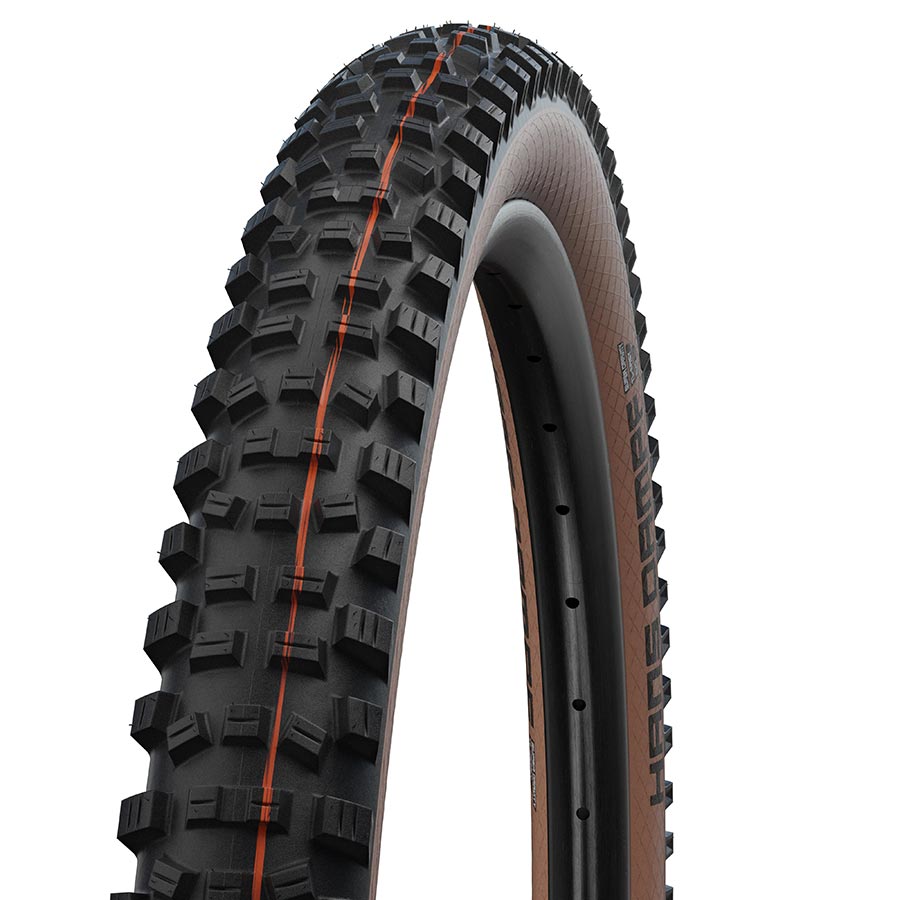 Schwalbe Hans Dampf Addix mountain tire, 24x2.35, tubeless-ready, folding, black, performance tire for mountain biking.